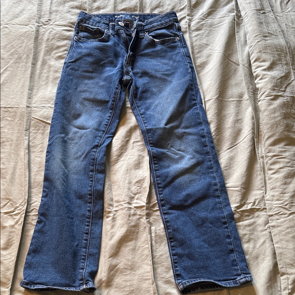 Boys Old Navy Kids Dark Blue Straight-Leg Jeans